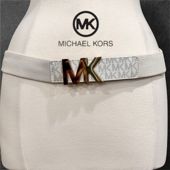 MICHAEL Michael Kors Women’s 1-1/2” Wide Elastic Stretch Waist Belt L/XL - Picture 1 of 11